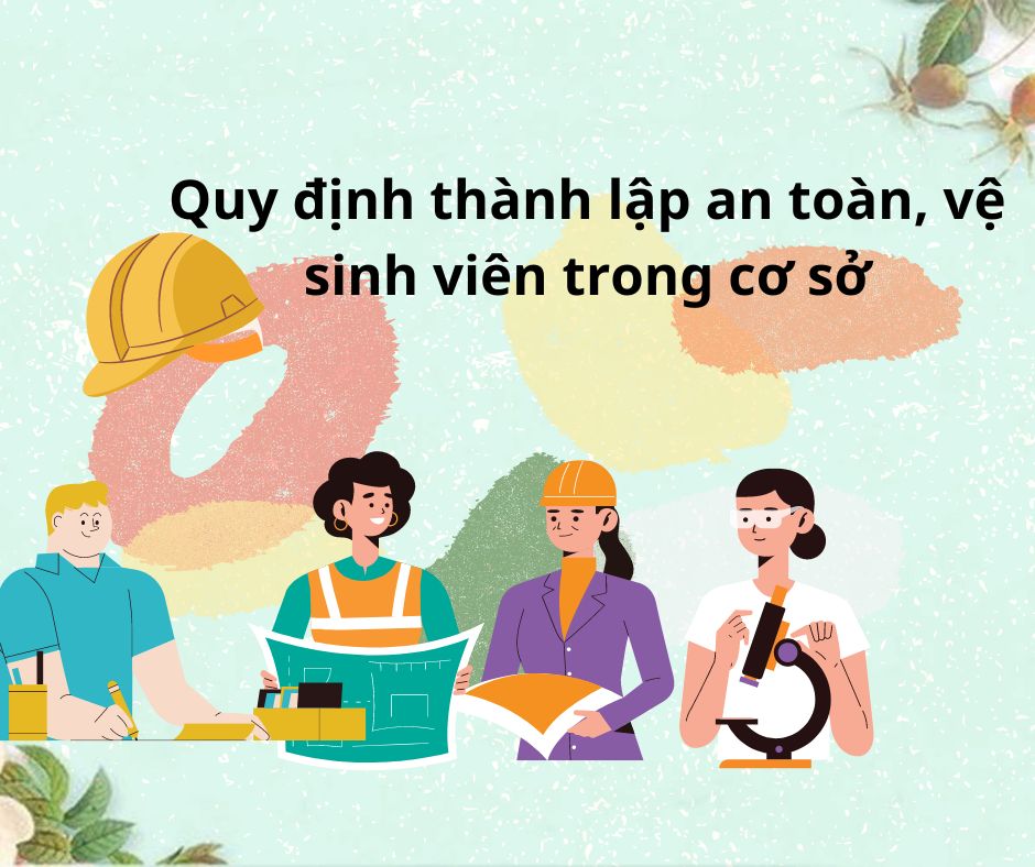 Quy định thành lập an toàn vệ sinh viên trong cơ sở