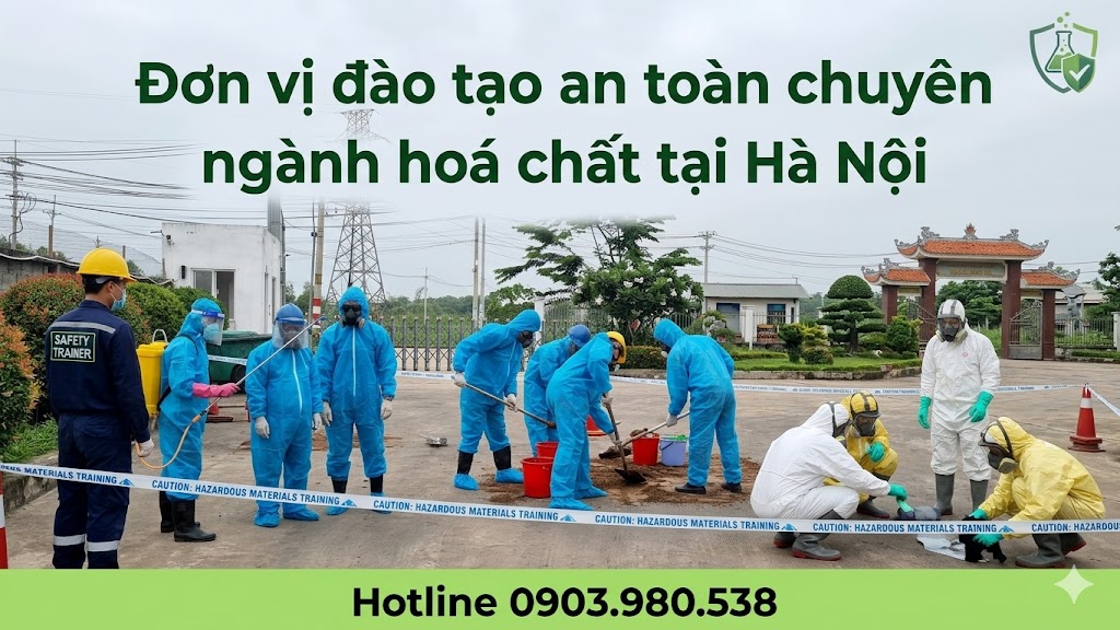 Đơn vị đào tạo an toàn chuyên ngành hoá chất tại Hà Nội 1 Đơn vị đào tạo an toàn chuyên ngành hoá chất tại Hà Nội