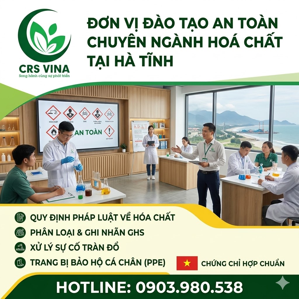 Đơn vị đào tạo an toàn chuyên ngành hoá chất tại Hà Tĩnh 2 Đơn vị đào tạo an toàn chuyên ngành hoá chất tại Hà Tĩnh