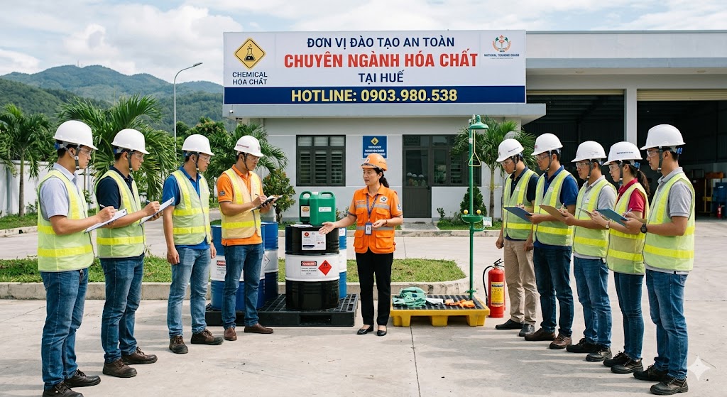 Đơn vị đào tạo an toàn chuyên ngành hoá chất tại Huế 2 Đơn vị đào tạo an toàn chuyên ngành hoá chất tại Huế
