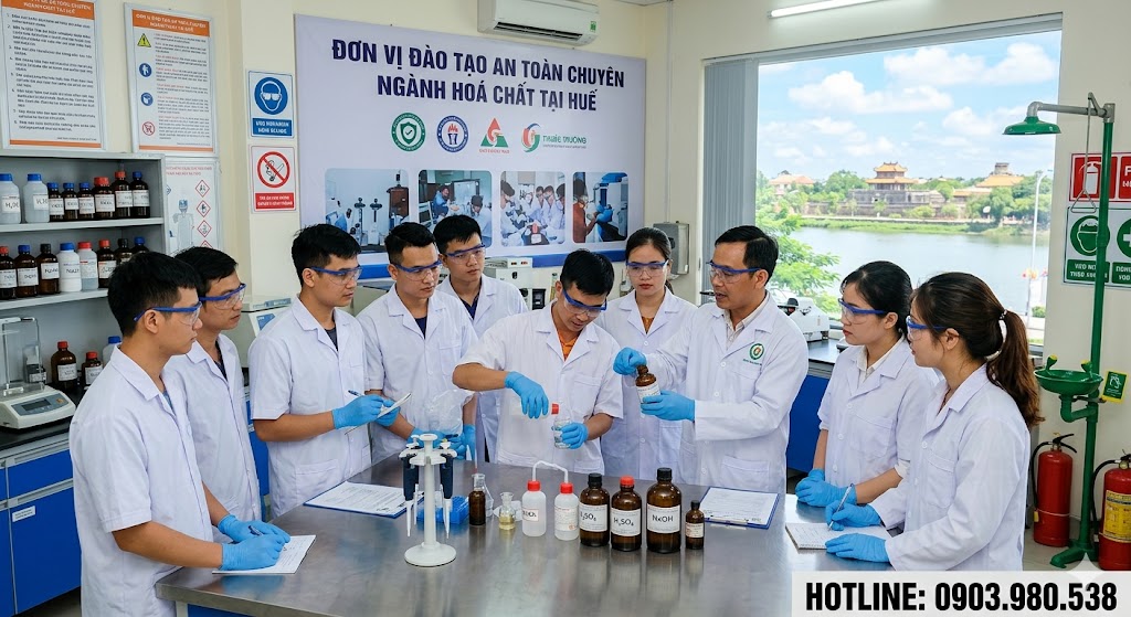 Đơn vị đào tạo an toàn chuyên ngành hoá chất tại Huế 1 Đơn vị đào tạo an toàn chuyên ngành hoá chất tại Huế