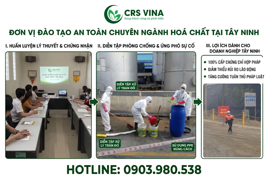 Đơn vị đào tạo an toàn chuyên ngành hoá chất tại Tây Ninh heo quy định mới nhất 1 Đơn vị đào tạo an toàn chuyên ngành hoá chất tại Tây Ninh