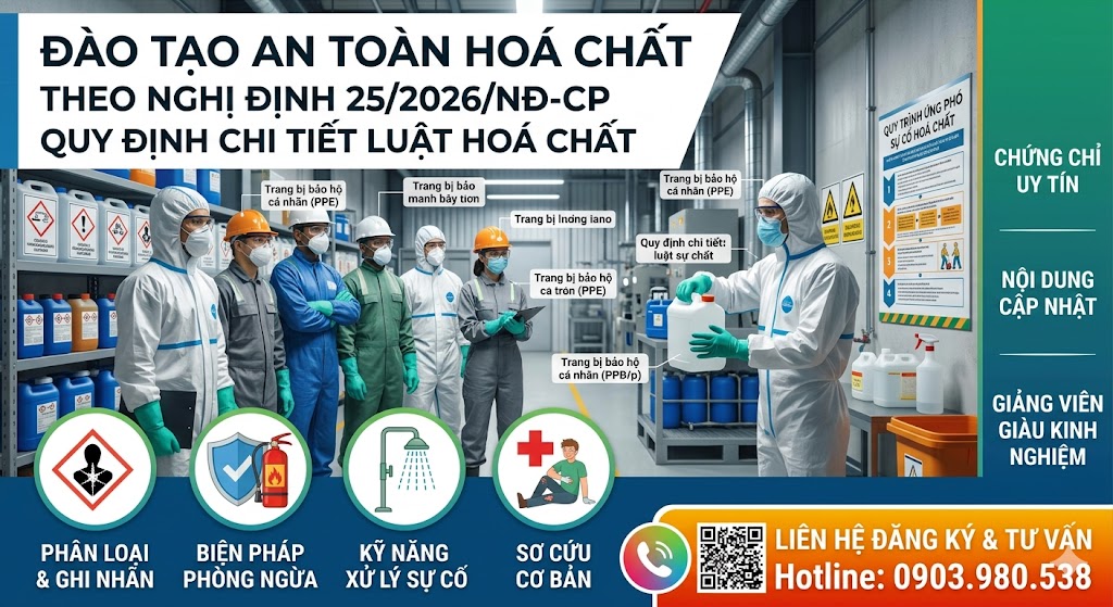 Đơn vị đào tạo an toàn hóa chất tại Đồng Nai