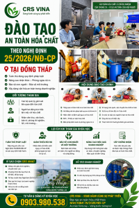 Đơn vị đào tạo an toàn hoá chất tại Đồng Tháp