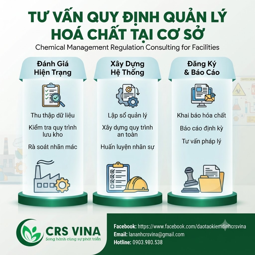 Tư vấn quy định quản lý hoá chất tại cơ sở