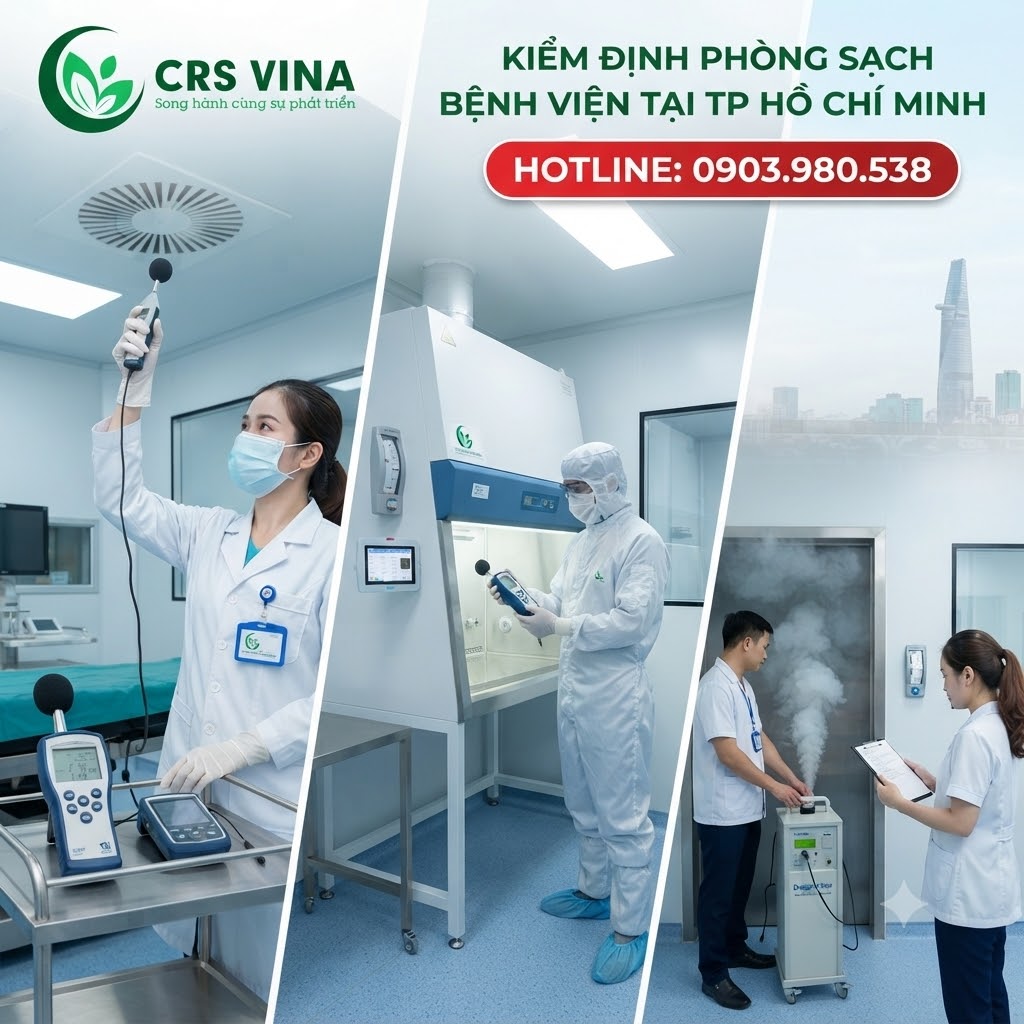 Kiểm định phòng sạch bệnh viện tại TP Hồ Chí Minh gồm những gì? 1 Kiểm định phòng sạch bệnh viện tại TP Hồ Chí Minh