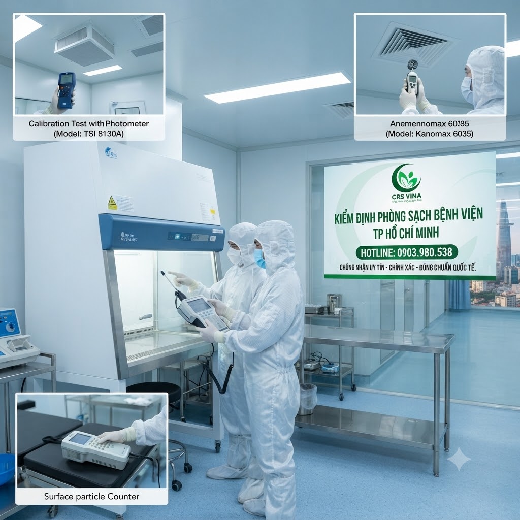Kiểm định phòng sạch bệnh viện tại TP Hồ Chí Minh gồm những gì? 2 Kiểm định phòng sạch bệnh viện tại TP Hồ Chí Minh