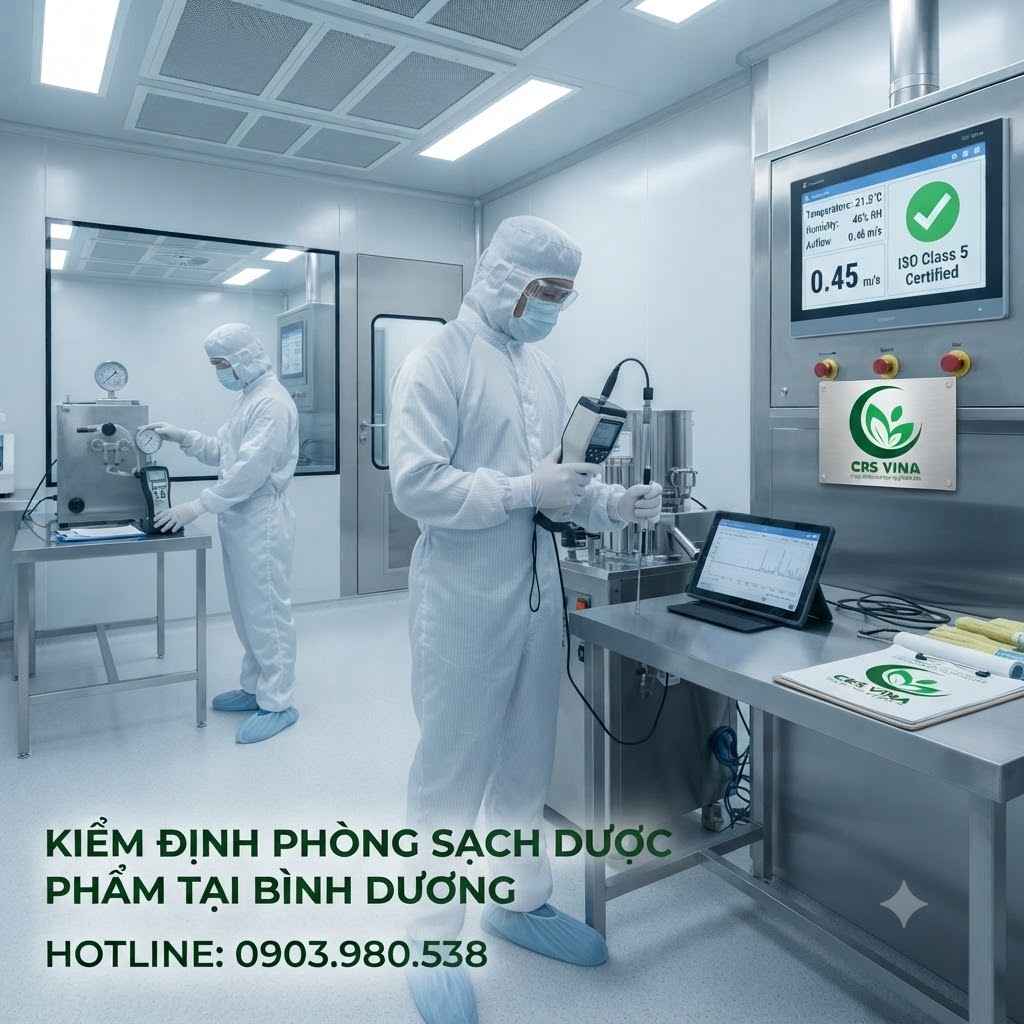 Kiểm định phòng sạch thực phẩm tại Bình Dương theo ISO 14644 2 Kiểm định phòng sạch thực phẩm tại Bình Dương